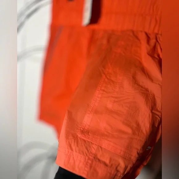 NEW Fabletics Orange Ultra High-Rise Piped Short, Small, Pockets+Wide Waist Band - Picture 3 of 10